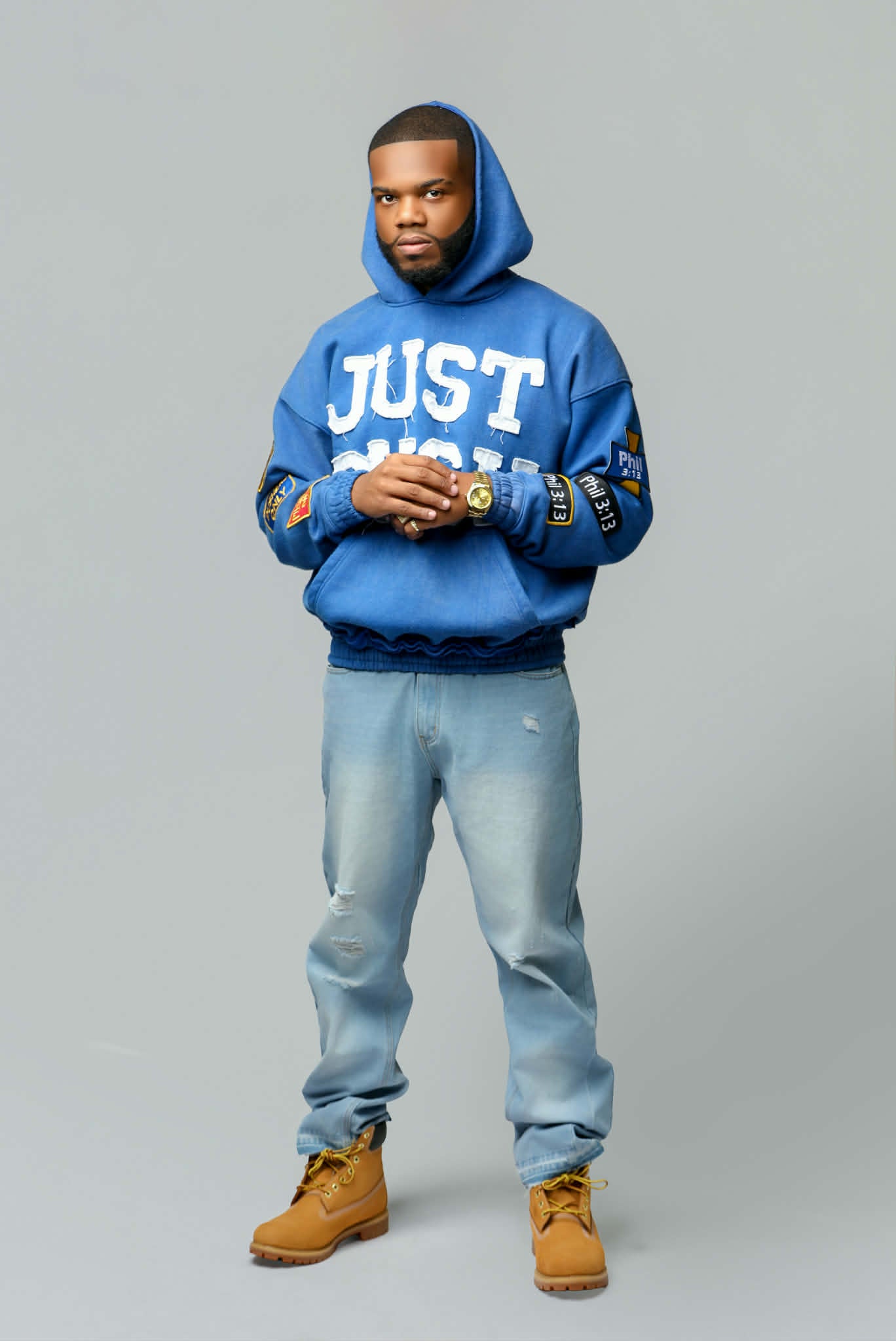 Just Push Phil 3:13 Patch Jacket