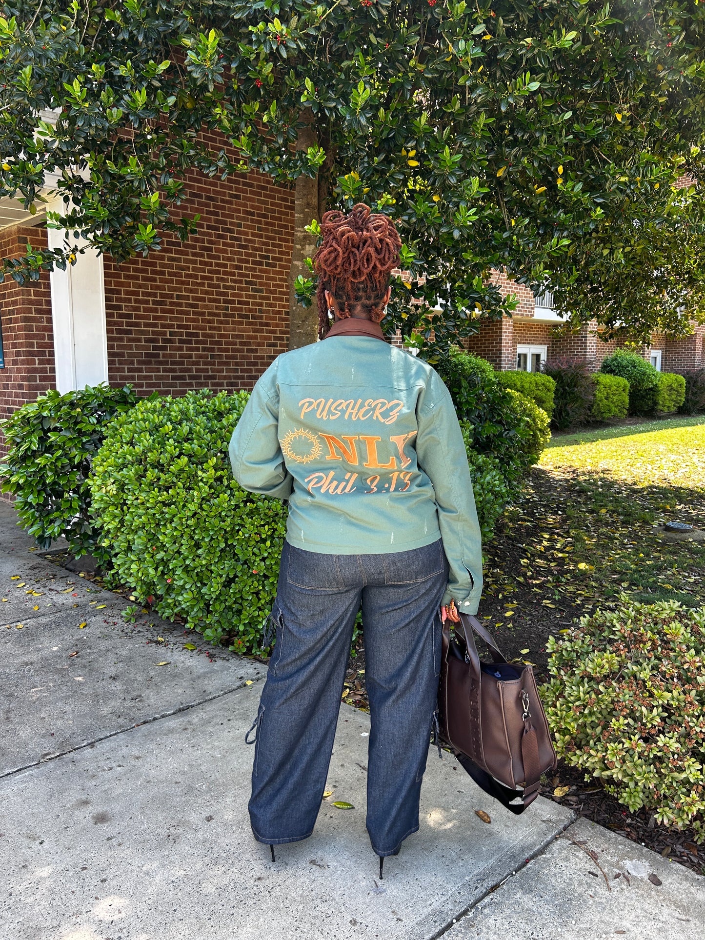Just Push “Phil 3:13” Distressed Worship Jacket